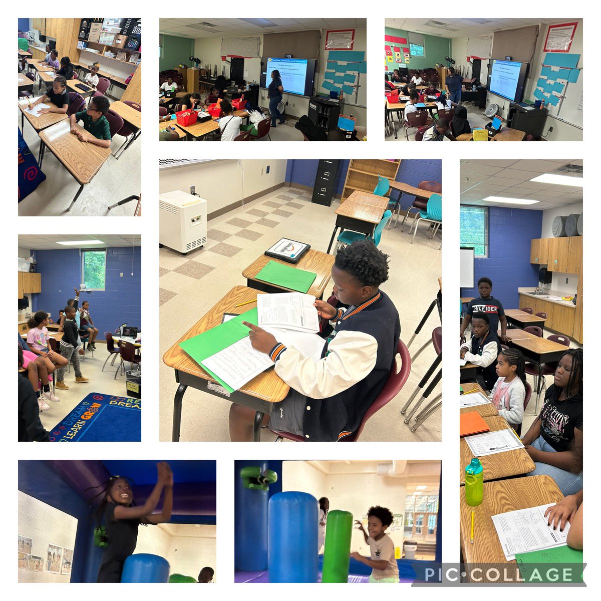 AP_Fagan's tweet image. Our Thursday started with explicit Tier 1 instruction, and ended with bounce houses! SUMMER VIBES with Stanton and Boyd is in full effect. #PowerUp2024 #ARA2024 @MsBlairAPS @Sedric_Smith02 @APSFLSTRONG @apsupdate