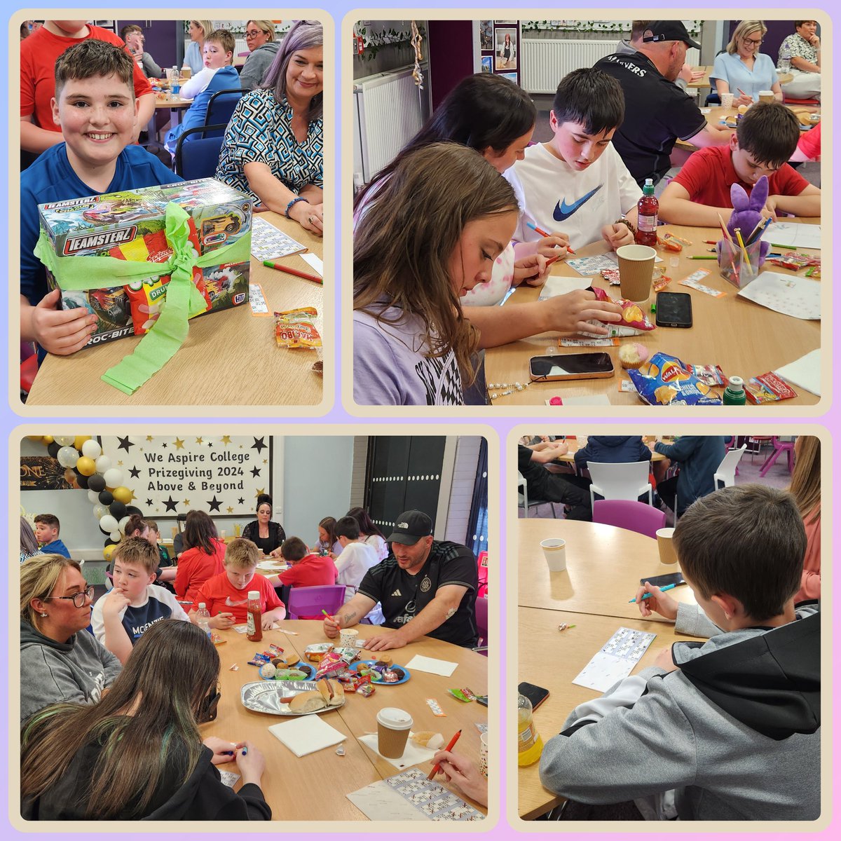 WillowbankSch's tweet photo. Fantastic Family night of Bingo @PatriciaMcGlin2 and @McghieMrs as always supported by our amazing We Aspire staff team. Lots of winners, prizes and smiles rounds off a busy term for We Aspire College 😃 @nlcpeople @nlcinclusion #AmazingthingsHappenHere https://t.co/zf6Tc3MUHQ