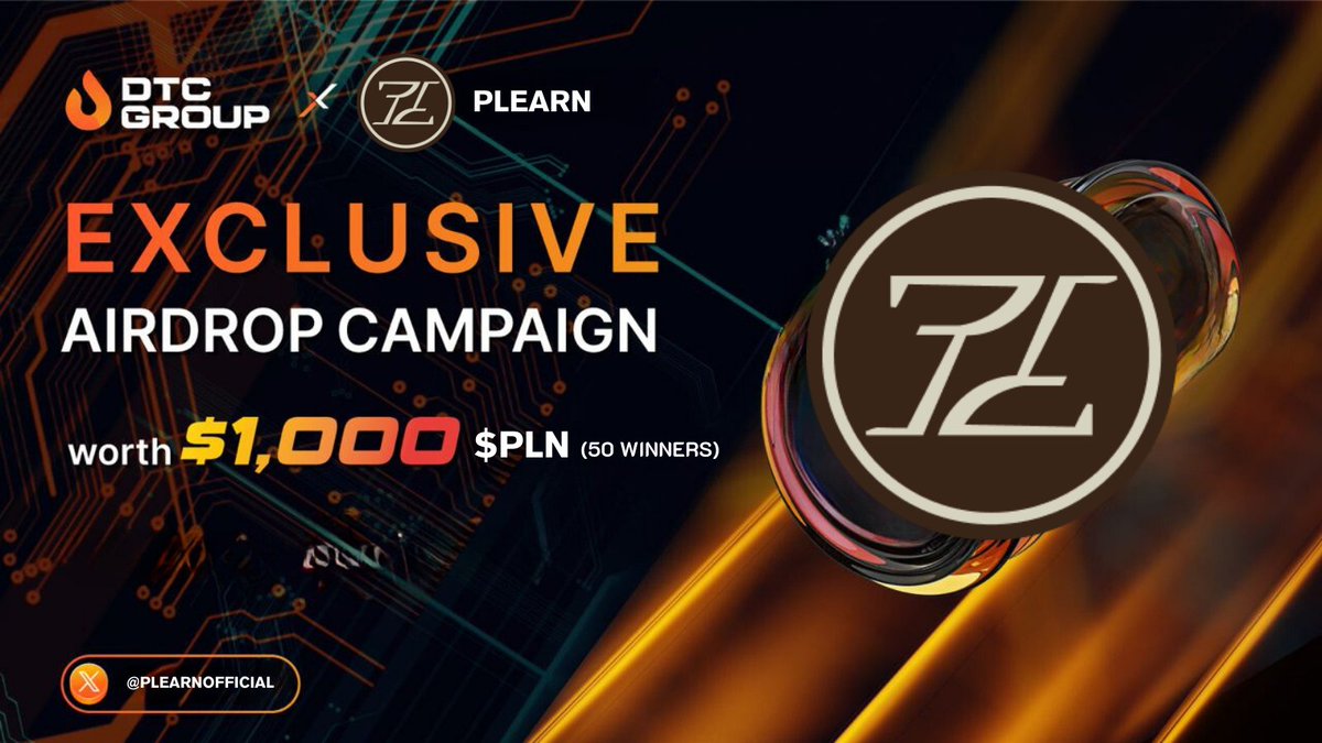 DTCGroup_'s tweet photo. @DTCGroup_ X @PlearnOfficial Exclusive Airdrop Campaign

🏆 We're thrilled to announce a special $1,000 Giveaway to 50 random winners!

📌 Participate by completing TaskOn quests - https://t.co/NQxocW7l83

*Rules
- Follow @DTCGroup_ and @PlearnOfficial on Twitter.
- Join PLEARN (https://t.co/jr1R08uAKz) and DTC Group's (https://t.co/gd8gKlEdsd) Telegram 
- Like, Retweet, and tag 3 friends on this post 

🔸PLEARN - DeFi product built on a blockchain ecosystem with smart contract control for fast, low-fee transactions. offering higher returns and special privileges such as discounts on hotels, restaurants, and more, enhancing financial and lifestyle benefits.

🔸DTC Group - Leading web3 Incubator, Accelerator & Agency that offers comprehensive solutions for web3 projects and facilitates the transformation of web2 organizations since 2020.

PLEARN's Official Link: https://t.co/WIBI8oGAZA
DTC Group's Linktree: https://t.co/TRUyOrxwtK 

#DTCGroup #PLEARN #Airdrop #Giveaway