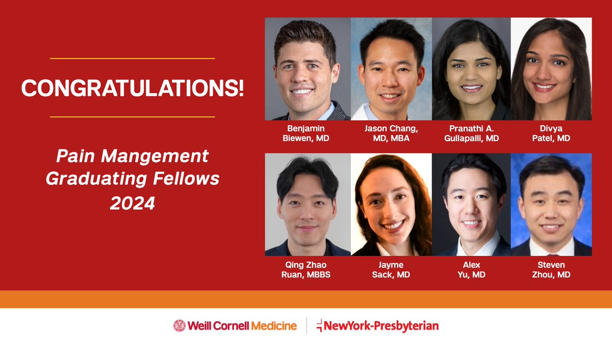 Weill Cornell Medicine Pain Management tweet media