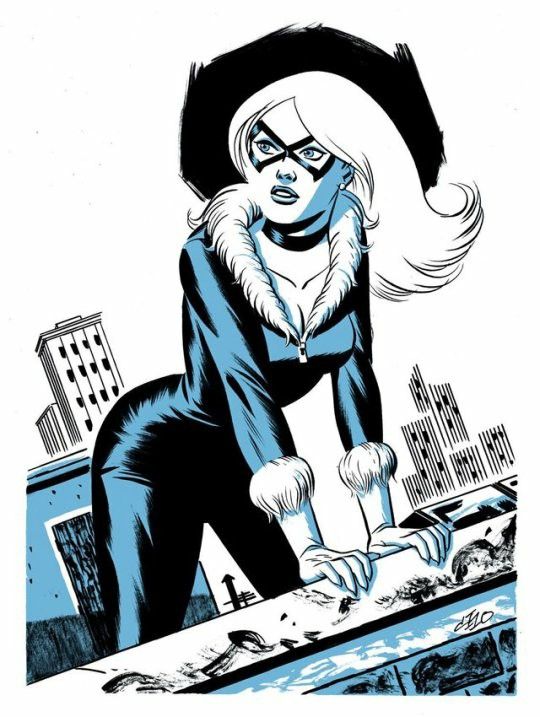 iamluke85's tweet image. #blackcat artwork by #michaelcho