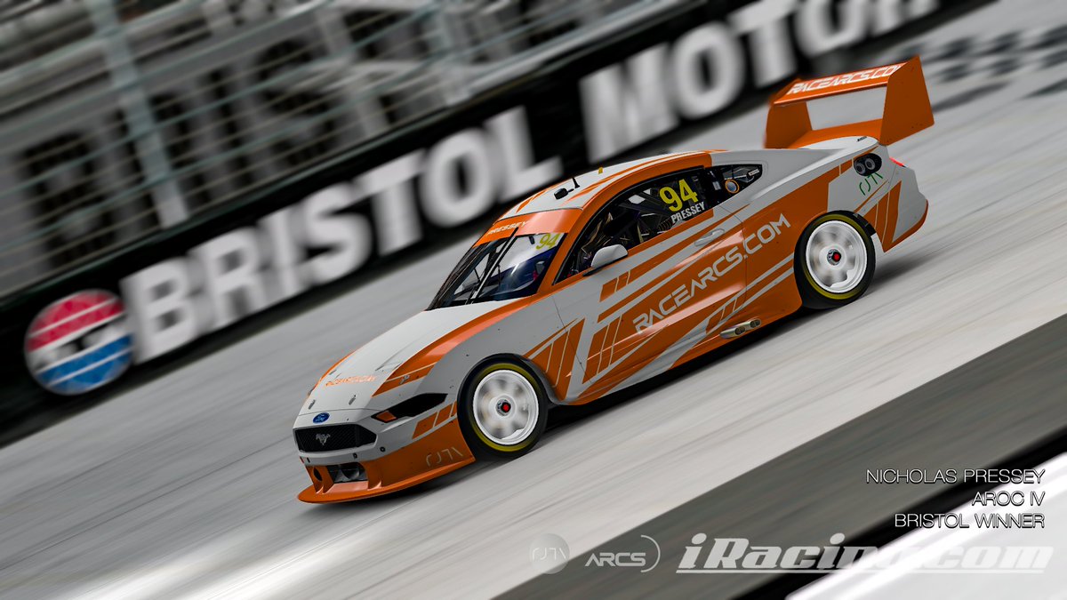 Brooklyn's Nick Pressey survives #iRacing's Bristol and wins Race 3 of AROC!
Next week, #Indy! 🇦🇺🏁
#Supercars #Ford #Holden #esports