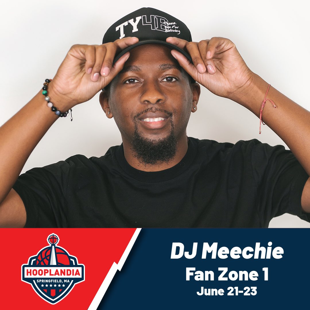 freedjmeechie's tweet image. 🎧 Pumped to be back at @Hooplandia I&apos;ll be DJing all weekend starting tomorrow at Hooplandia in Springfield, MA! 🏀 Join me in Fan Zone 1 from June 21-23 Let&apos;s Go! 🎉 #DJMeechie #Hooplandia #SpringfieldMA #Basketball #LiveMusic
