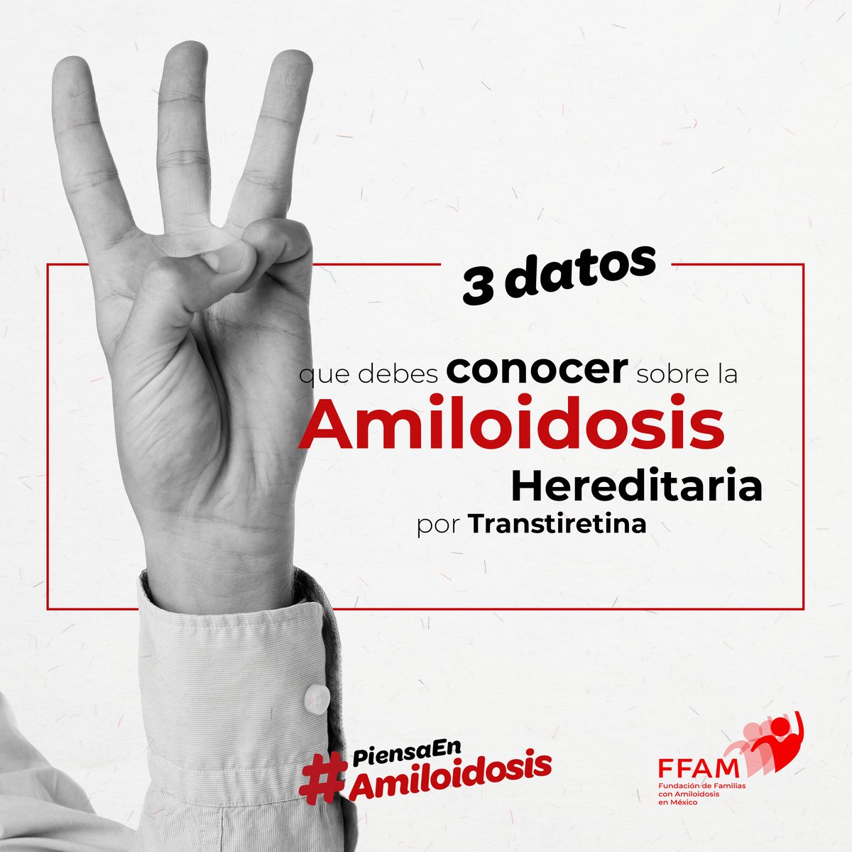 FFAMEX's tweet photo. La Amiloidosis Hereditaria por Transtiretina es una enfermedad compleja que requiere una comprensión profunda de su naturaleza genética y su impacto en las familias afectadas, con el fin de brindar el apoyo y el tratamiento adecuados.

#PiensaEnAmiloidosis https://t.co/BGf3qo2qWE