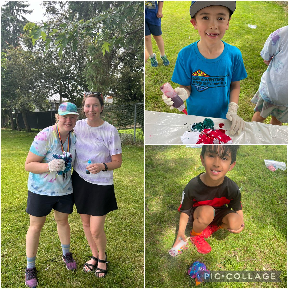 Yesterday was tie-dye day! I’m looking forward to seeing how everyone’s shirts turned out next Wednesday when we wear them for our picnic. 🧺