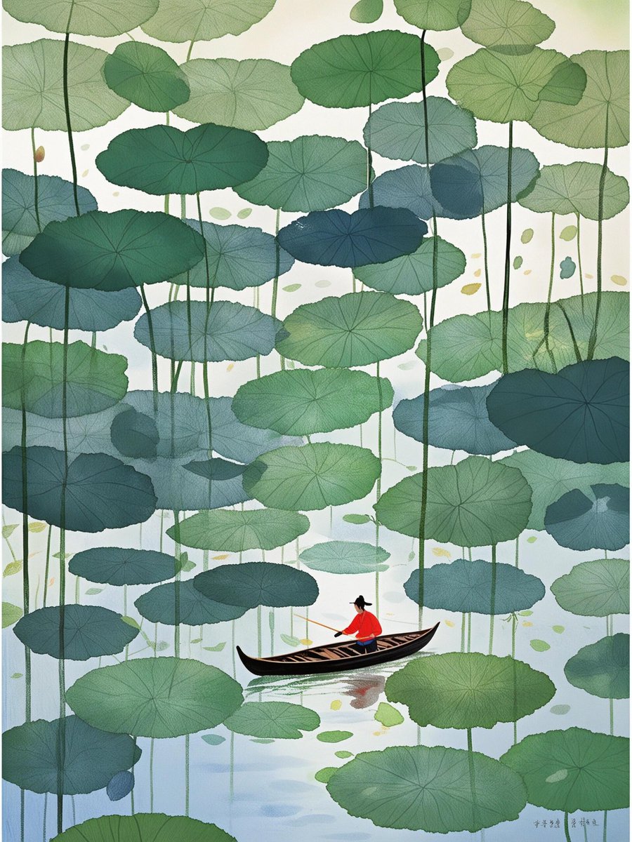 Jerrain22's tweet image. “误入藕花深处”，下一句是什么呢？