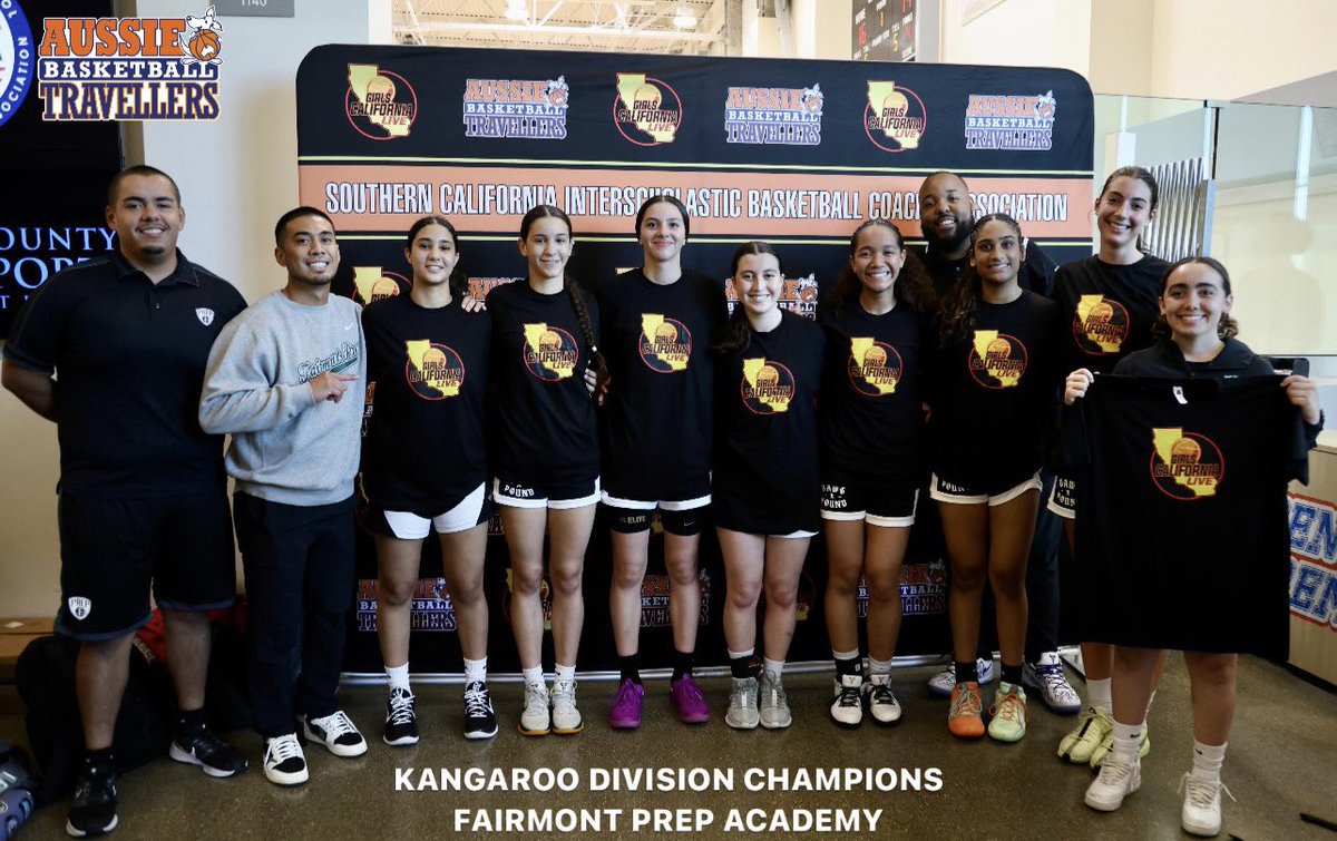 Girls Cali Live (@girlscalilive24) on Twitter photo CONGRATULATIONS TO OUR KANGAROO DIVISION CHAMPIONS FAIRMONT PREP ACADEMY! Special shoutout to our sponsor <a href="/abthoops/">Aussie Basketball Travellers</a> <a href="/ocregister/">O.C. Register</a> <a href="/fairmontprepgbb/">fairmontprepgbb</a> CONGRATULATIONS TO OUR KANGAROO DIVISION CHAMPIONS FAIRMONT PREP ACADEMY! Special shoutout to our sponsor <a href="/abthoops/">Aussie Basketball Travellers</a> <a href="/ocregister/">O.C. Register</a> <a href="/fairmontprepgbb/">fairmontprepgbb</a>