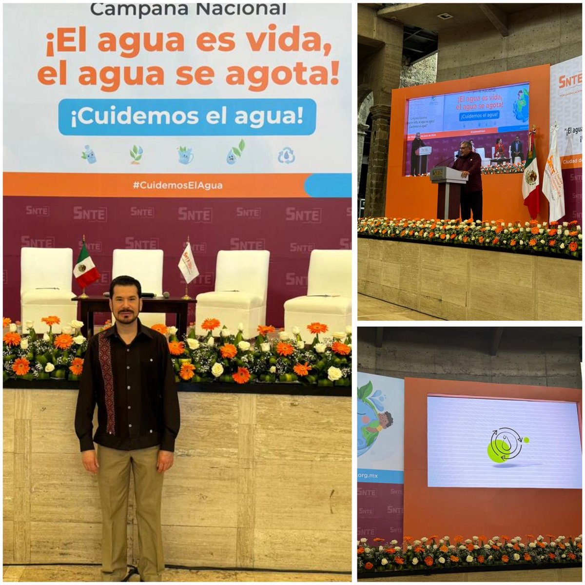 AVA_Mexico's tweet photo. Gran evento de arranque del programa nacional de concientización del #SNTENacional que encabeza nuestro líder Mtro. Alfonso Cepeda Salas…EL AGUA ES VIDA, EL AGUA SE AGOTA, nos vemos pronto !!! https://t.co/0lc1br3Kau