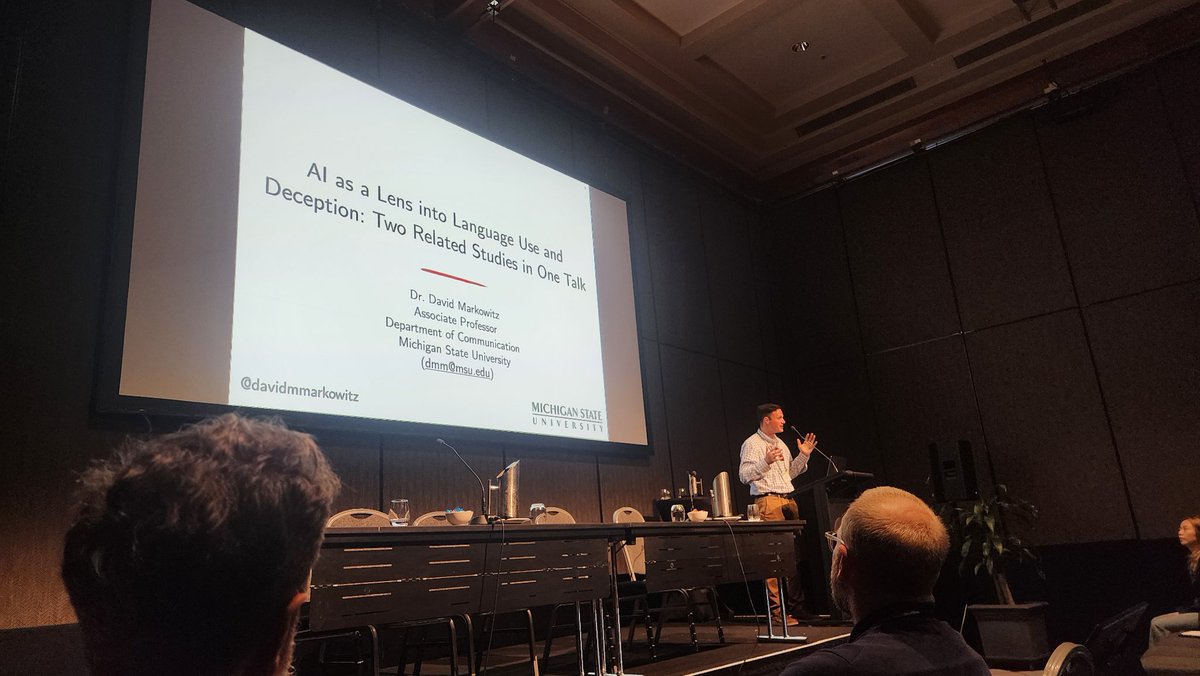 Media Neuroscience Lab (@medianeuro) on Twitter photo Amazing research at the forfront of AI and Computational Methods being presented in the
Large Language Models, Artificial Intelligence and Computational Research Pannel by <a href="/musainayatmalik/">Musa Malik</a> and <a href="/davidmmarkowitz/">Dave Markowitz</a>! #ica24 Amazing research at the forfront of AI and Computational Methods being presented in the
Large Language Models, Artificial Intelligence and Computational Research Pannel by <a href="/musainayatmalik/">Musa Malik</a> and <a href="/davidmmarkowitz/">Dave Markowitz</a>! #ica24
