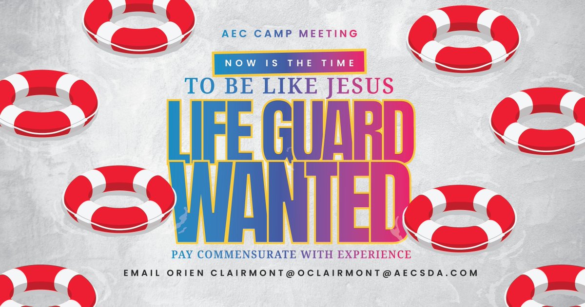 🏊‍♂️ **LIFE GUARD WANTED!** 🏊‍♀️

Are you a skilled lifeguard looking for a new opportunity? We want you!

💸 **PAY COMMENSURATE WITH EXPERIENCE**

📧 Interested? Email Orien Clairmont at OClairmont@AECSDA.com to apply!

#Lifeguard #JoinOurTeam #aecCM2024