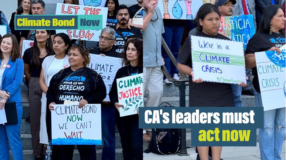 .<a href="/GavinNewsom/">Gavin Newsom</a> <a href="/ilike_mike/">Mike McGuire</a> <a href="/CASpeakerRivas/">Speaker Robert Rivas</a> <a href="/Scott_Wiener/">Senator Scott Wiener</a> <a href="/AsmJesseGabriel/">Asm. Jesse Gabriel</a>: Don’t let the ⏰ run out! Place on the ballot a robust, equitable #ClimateBondNow! CA's climate policies set the standard WHEN ACCOMPANIED BY 💵💵💵 FOR ACTION. bit.ly/4bMTlS9