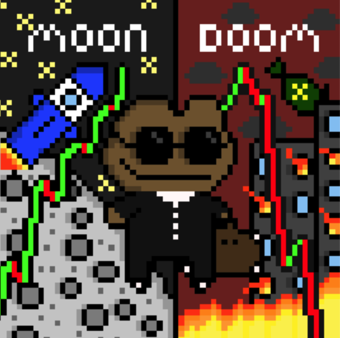 thogonsol's tweet photo. Moon Or Doom... 

(🐸,🍎) https://t.co/8ZXtM5k39Z