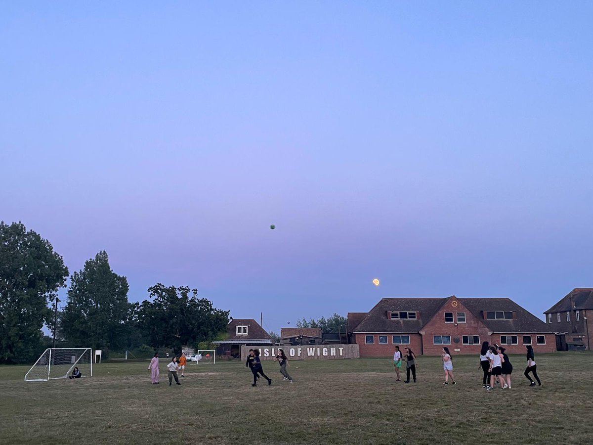 Enjoying the summer solstice on our final night in the Isle of Wight