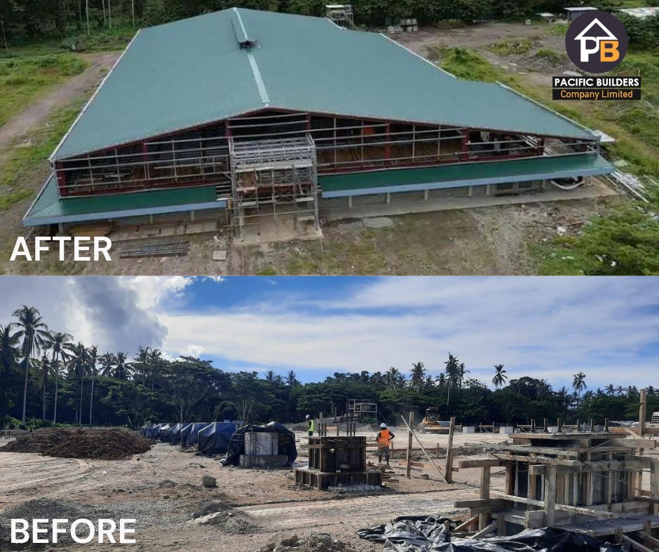 Excited to announce the Mother Teresa Family &amp; Youth Centre in Guadalcanal, Solomon Islands! 🌟

 Featuring a sports hall, conference areas, cafeteria, shop, advanced systems, solar support, and a soccer field. Proud of our team! #PacificBuilders #SolomonIslands