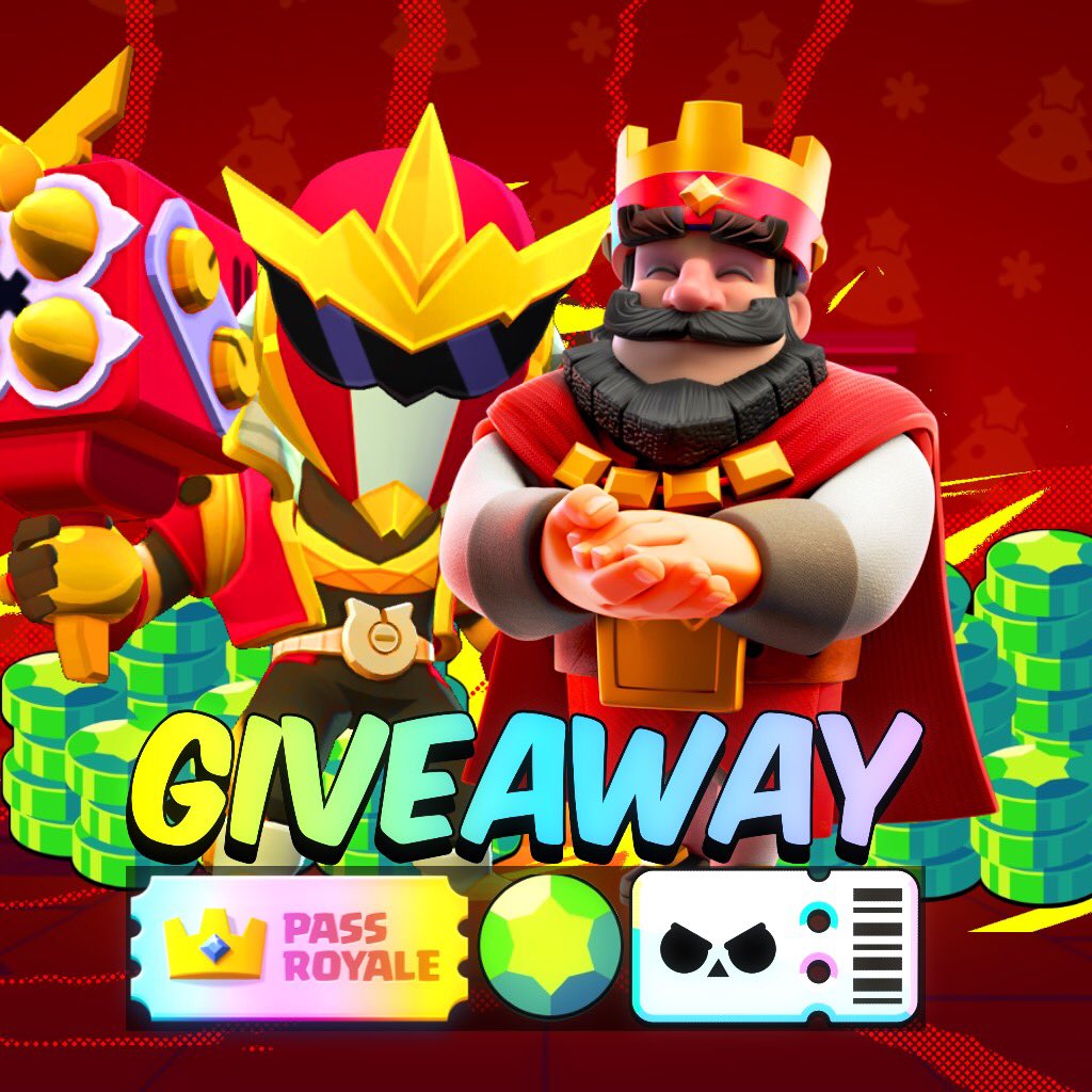 Ludi_CR's tweet image. 🎁𝗚𝗜𝗩𝗘𝗔𝗪𝗔𝗬🎁

Winner can choose between:
 💎 𝗕𝗥𝗔𝗪𝗟 𝗣𝗔𝗦𝗦 𝗣𝗟𝗨𝗦
 💎 𝟭𝟴𝟳 𝗚𝗘𝗠𝗦 (𝗕𝗦)
 💎 𝗗𝗜𝗔𝗠𝗢𝗡𝗗 𝗣𝗔𝗦𝗦
 💎 𝟭𝟯𝟮𝟬 𝗚𝗘𝗠𝗦 (𝗖𝗥)
 💎 𝟭𝟬$ 𝗣𝗮𝘆𝗣𝗮𝗹

- Follow @Ludi_CR
- ♥️ &amp;amp; ♻️ 
- Comment any Emoji 👀

Ends in 3 days. Good Luck🍀
#Giveaway…