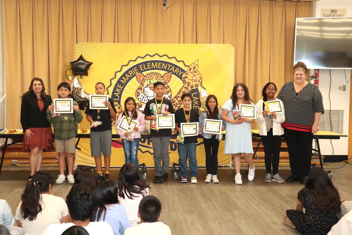 SouthWhittierSD's tweet photo. Lake Marie held their trimester awards on Tuesday, June 4th, honoring students for student of the trimester, writer of the trimester, most improved, citizenship, students who reclassified, and many other achievements.

Awesome job, students! #swsd #successforeverystudent https://t.co/Y5GMxLf5qP