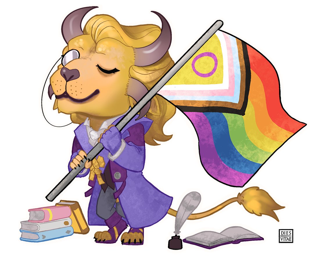 Here is our favorite novelist Snargle Goldclaw ready for Tyria Pride, done during my Art Show!

Sadly this is the first year I won't be able to attend the event, but I'll leave some links below this post because you def should!

Sponsored by ArenaNet

#Guildwars2 #GW2