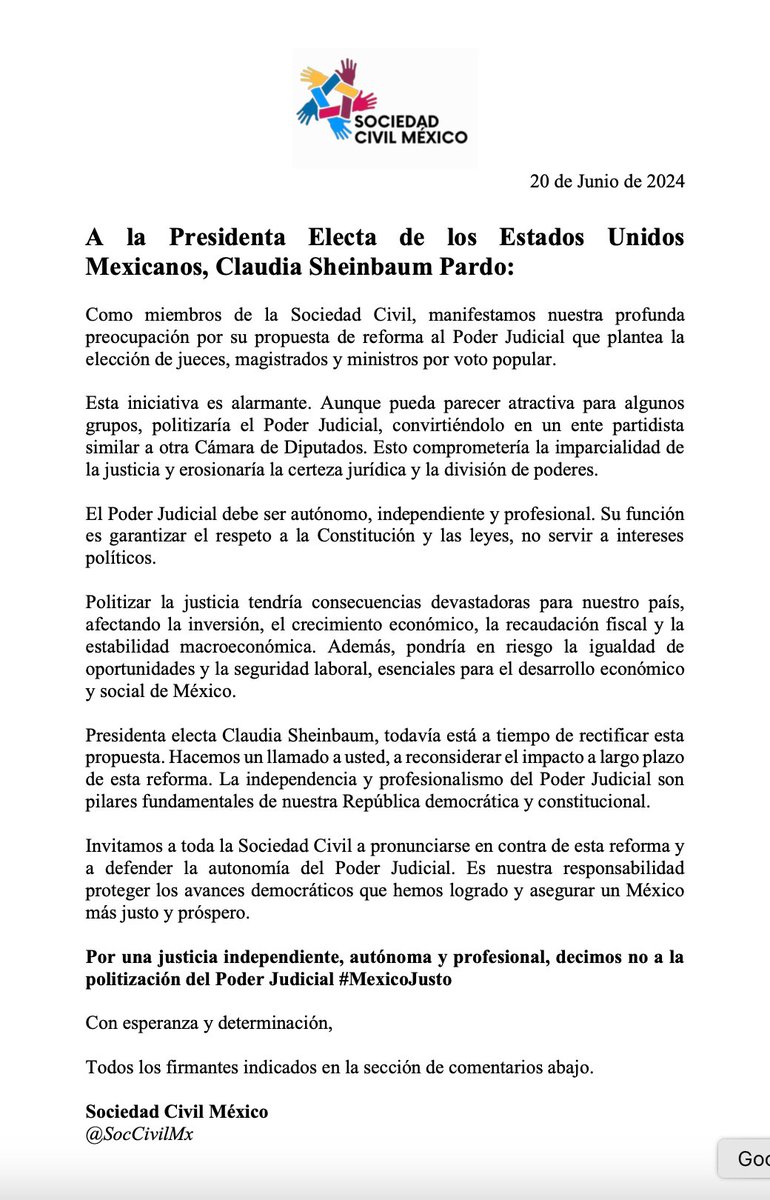 Sociedad Civil México tweet media