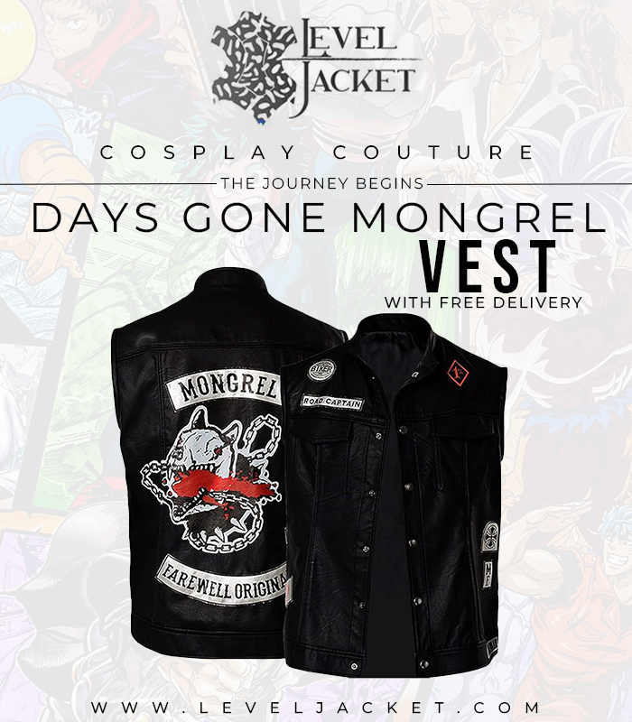JacketLevel's tweet image. Days Gone Mongrel Vest Embrace Your Inner Gamer
ORDER NOW!
bit.ly/49aQjpu

@followers #DaysGone #cosplay #cosplayers #gamers #Halloween #mongrel #ordernow #comiccon #vest #sale #amazon #eBay #deaconstjohn #nyc #partytime