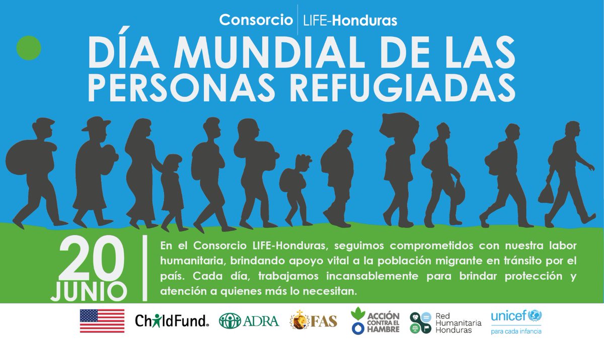 🌍 Hoy conmemoramos el Día Mundial de los Refugiados, un momento para reflexionar sobre la fuerza y la resiliencia de quienes se ven obligados a dejarlo todo en busca de seguridad y esperanza.