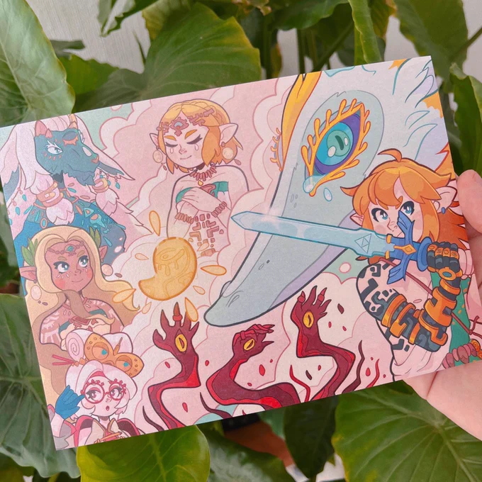 All of my prints and stickers have a 15% off right now!I also have some cute charms, pins and badges #Zelda #Splatoon Link 