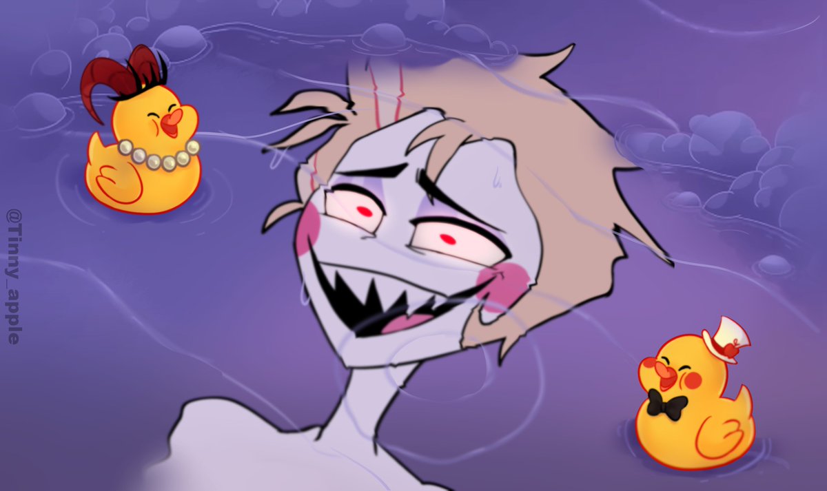 Tinny_apple's tweet image. " when I see her💜 tonight!! "
( hehe my new profile )
#HAZBINHOTEL #Lucifer #lucilith