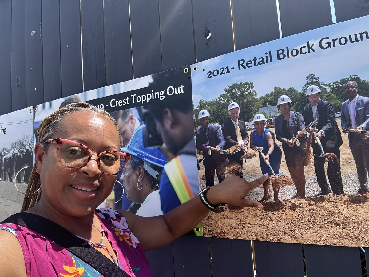 tlbrown1221's tweet photo. I was happy to attend the groundbreaking of Phase 3 at @SkylandTC . Here’s the journey in photos of my involvement. @HillcrestWard7 @ANC7B_DC #MayorOfSkyland #7B02 https://t.co/ceI3dIkMb8