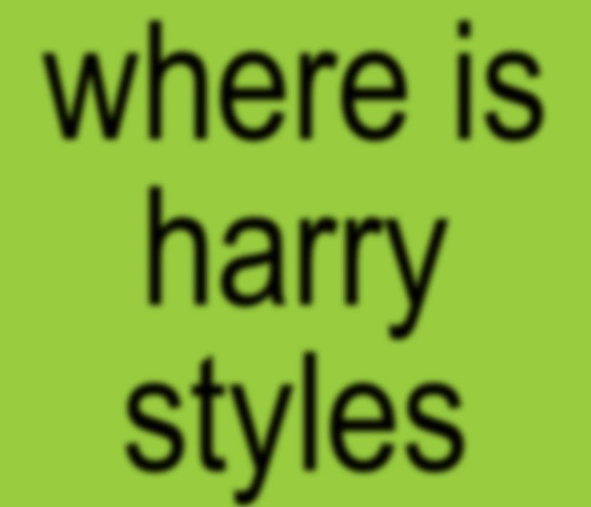 Just one question…