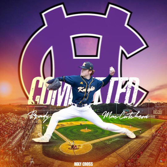 Super excited to announce my commitment to play Division 1 baseball at Holy Cross! I want to thank God, my family, friends, coaches, and everyone else who has helped and supported me along the way. I also want to thank Coach Kahovec and coaching staff for this opportunity.