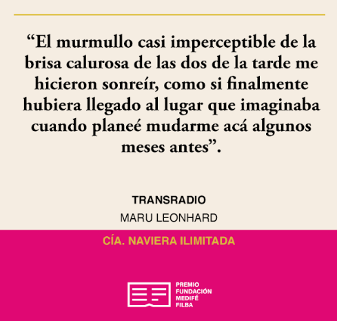 Citas de Feriado. Recordando el #PremioFundaciónMediféFilba2021
<a href="/FundacionMedife/">Fundación Medifé</a>
<a href="/MaruLeonhard/">Maru Leonhard ⭐️⭐️⭐️</a> <a href="/CiaNavieraIltda/">Compañía Naviera Ilimitada editores</a>