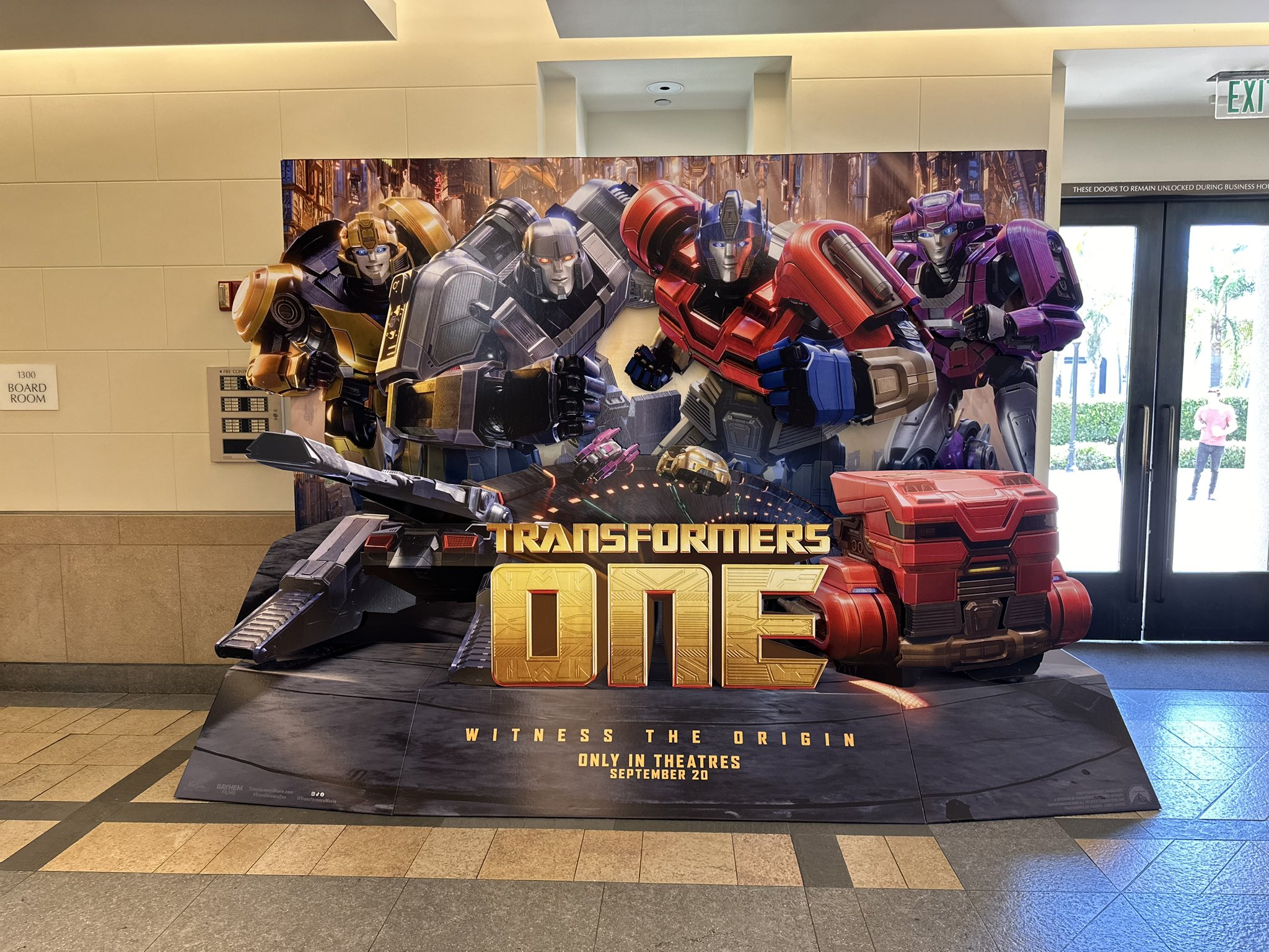 Is Transformers: One out? on X: &ldquo;TRANSFORMERS: ONE STANDEE!!! HELL 