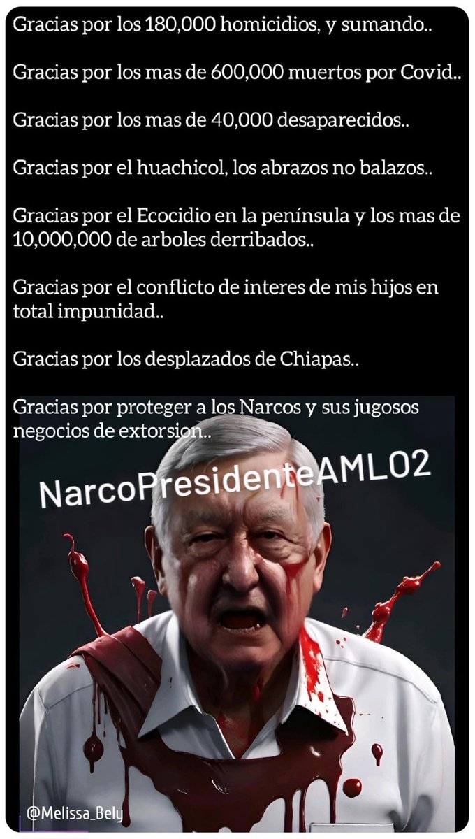 infinito168's tweet photo. @RicardoAlemanMx #NarcoPresidente #NarcoPresidenteAMLO110 https://t.co/hE4vsKISYO
