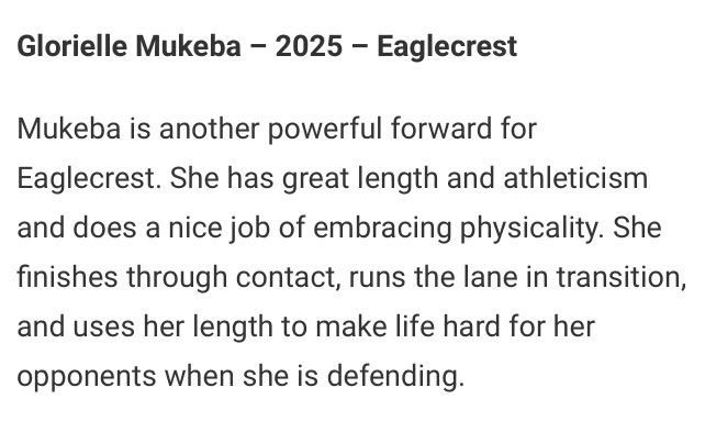 Glorielle Mukeba (@glorielle_m) on Twitter photo I’m so grateful to <a href="/JrAllStarBB/">Jr. All-Star Girls Basketball</a> for this write up!!! ✍️
<a href="/LadyRaptorHoops/">EHS Girls Hoops</a> <a href="/COHoopsters/">Colorado Hoopsters</a> <a href="/girlsbballco/">GIRLS BASKETBALL COLORADO</a> <a href="/hoopstracker/">Hoopstracker</a> <a href="/PrepGirlsHoops/">Prep Girls Hoops 🏀</a> I’m so grateful to <a href="/JrAllStarBB/">Jr. All-Star Girls Basketball</a> for this write up!!! ✍️
<a href="/LadyRaptorHoops/">EHS Girls Hoops</a> <a href="/COHoopsters/">Colorado Hoopsters</a> <a href="/girlsbballco/">GIRLS BASKETBALL COLORADO</a> <a href="/hoopstracker/">Hoopstracker</a> <a href="/PrepGirlsHoops/">Prep Girls Hoops 🏀</a>