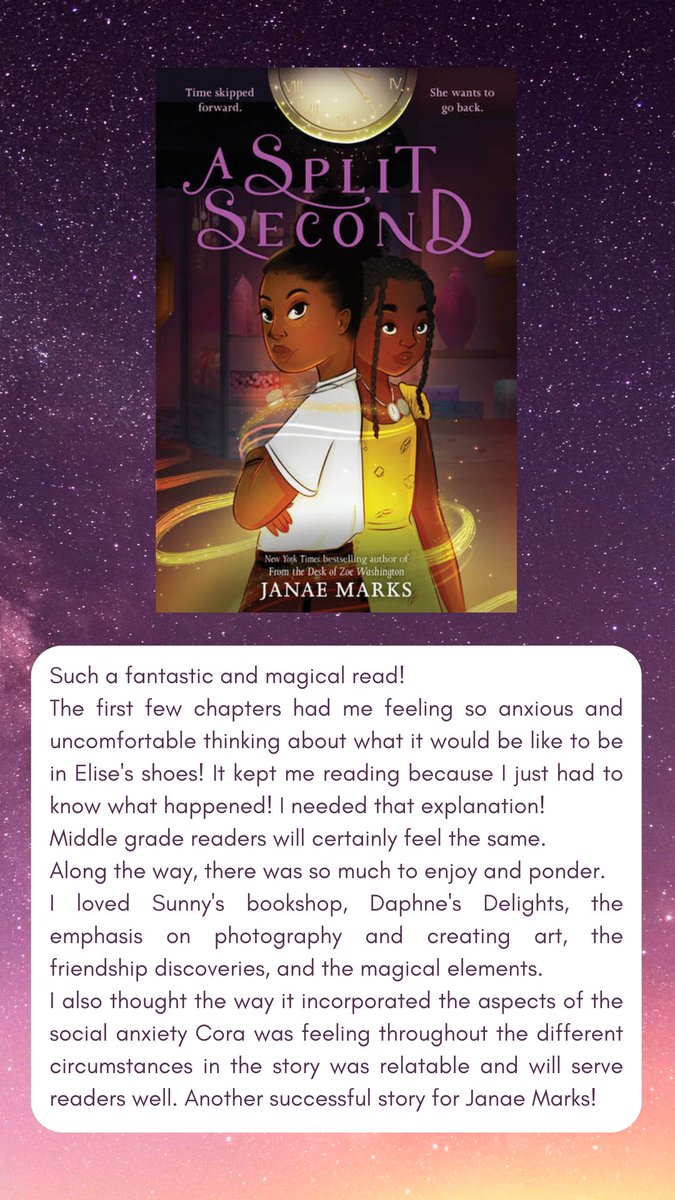 PsychTeachLove's tweet image. You have a little while to wait for this one. It releases in October. But... I personally couldn&apos;t wait until closer to October to read it, so I dove right in. A) I&apos;m glad I&apos;m not in their shoes, but b) the story is soooo good! #ASplitSecond @JanaeMarksBooks #LitReviewCrew #mglit