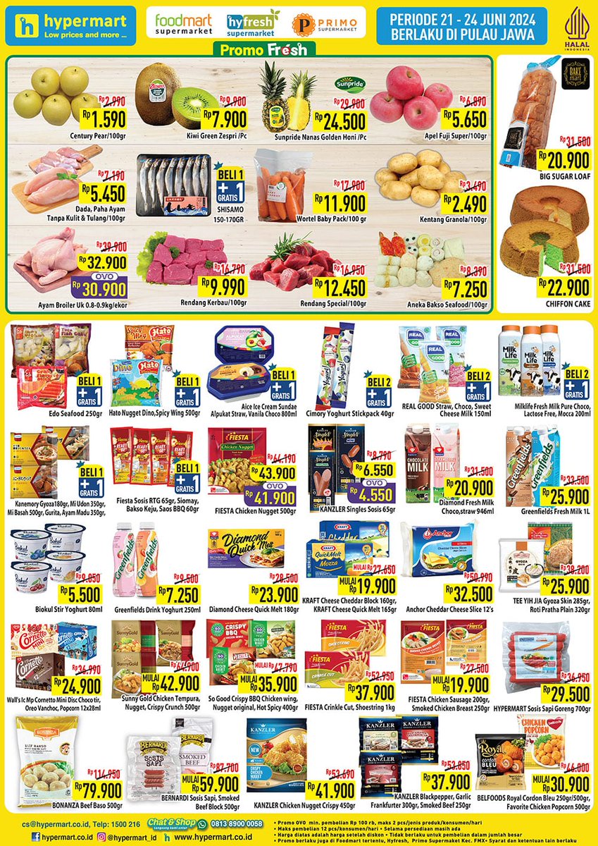 promojsm's tweet image. Promo Diskon JSM Hypermart 21-24 Juni 2024
Promo Selengkapnya disini 👇
jsm-promo.com/2023/06/katalo…

#hypermart #promohypermart #jsmhypermart #JSM #jsmpromo #promojsm #katalogpromosi #scanharga