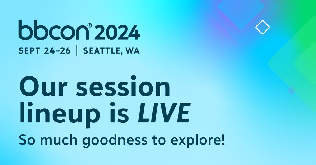 Tracey_Harrow21's tweet photo. BIG NEWS. The full #bbcon 2024 lineup just dropped! Join me in Seattle, WA for three days filled with 150+ inspiring sessions and luminary speakers. Register now to secure a spot! https://t.co/St0320VyY9 https://t.co/tJzH8rZ3s4