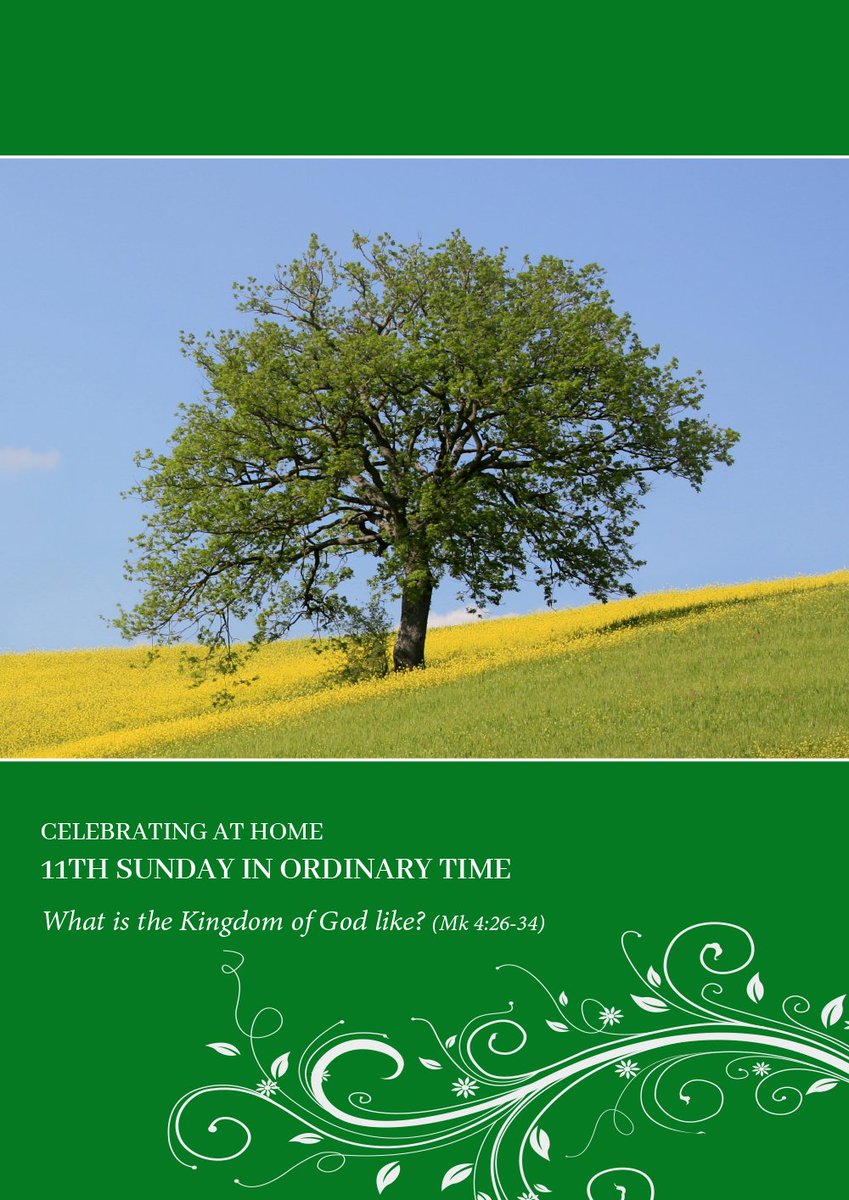 Download #CelebratingAtHome for the 11th Sunday in Ordinary Time at
carmelites.org.au/celebratingath…

In the Gospels #Jesus is rarely concerned about facts and figures, dates and times. By using parables Jesus is trying to engage his listeners at a deeper level.

#scripture #lectiodivina