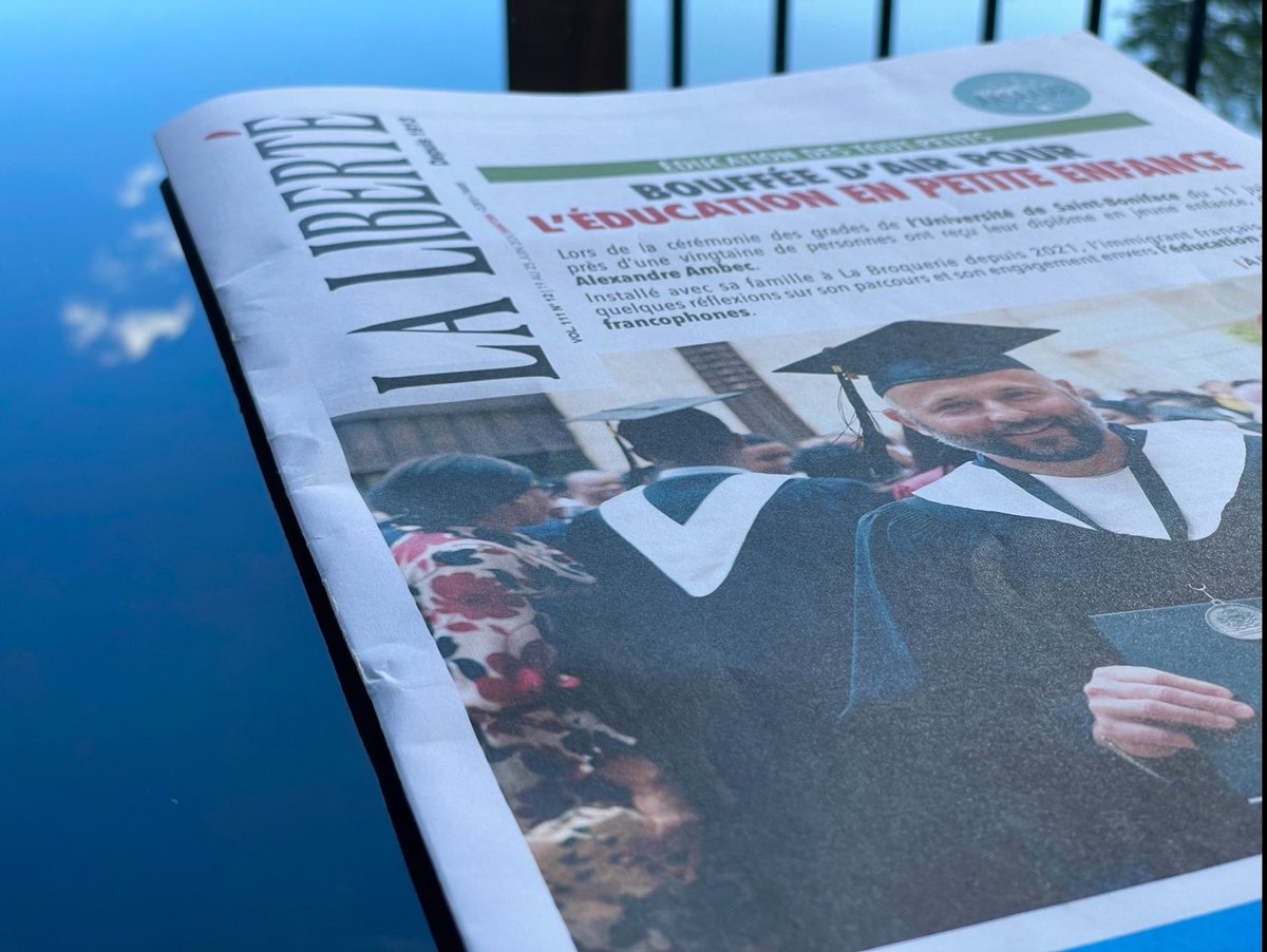 ustboniface's tweet photo. Lumière sur Alexandre Ambec, lauréat 2024 du Prix Dr Gretta Brown et récent diplômé de l’USB. À lire dans votre hebdo La Liberté.
👇👇👇
https://t.co/7S4heAst0i
#collationUSB #ustboniface https://t.co/r02RAnLbOY