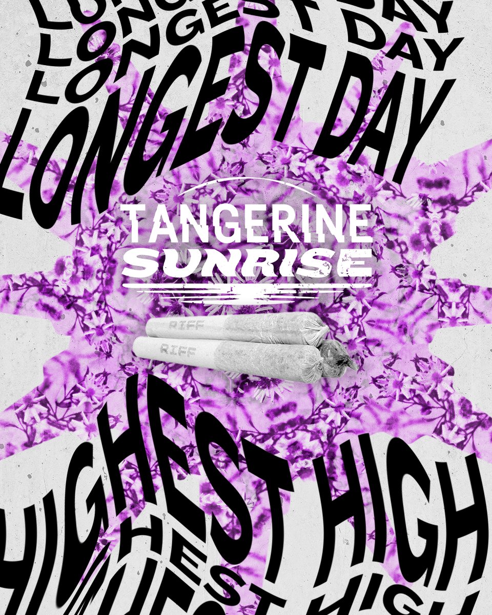 whatisriff's tweet photo. Chase the Tangerine Sunrise with infused pre-rolls that are a cut above. Tangerine Sunrise Live Resin + Diamond Infused Pre-Rolls are ultra-smooth and ultra-potent with the fresh-squeezed flavour of live resin https://t.co/Vx6rTvuLdz