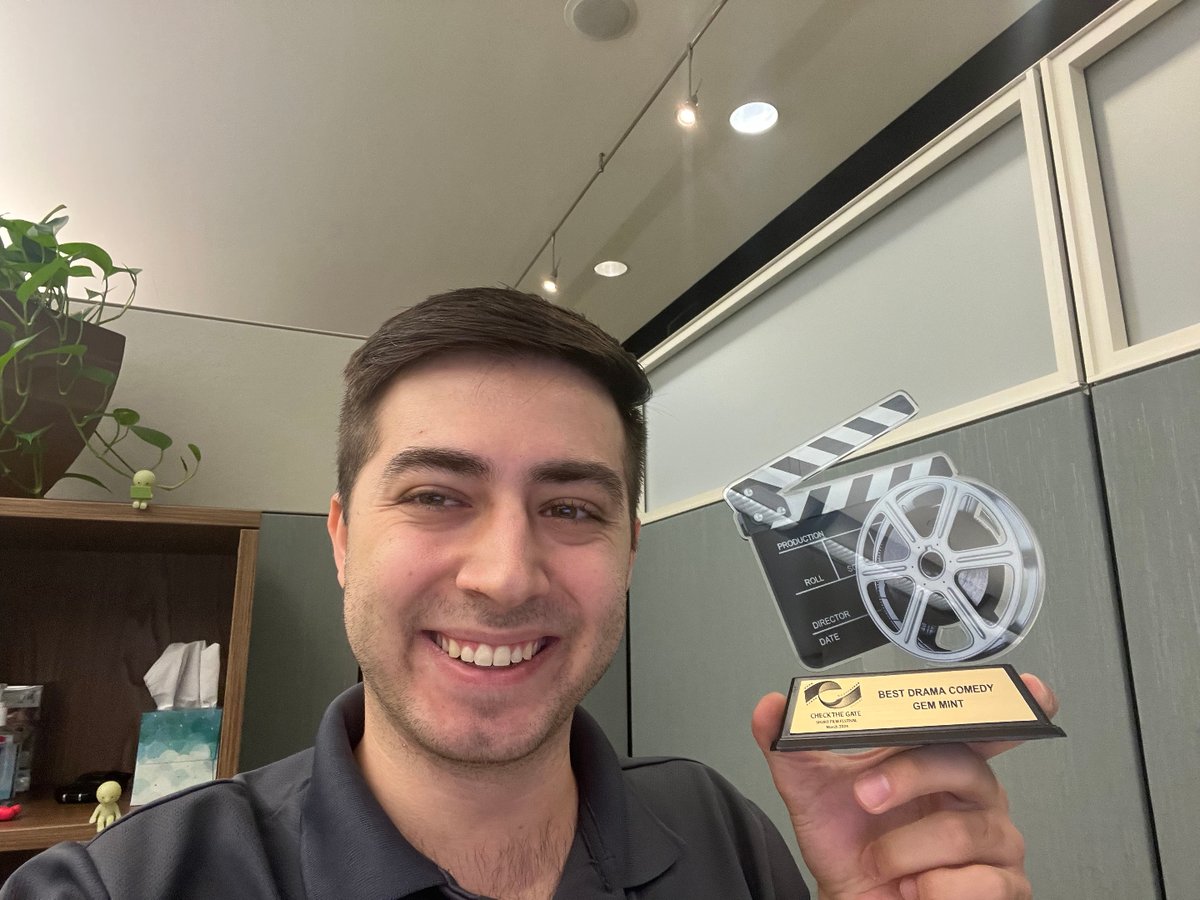 checkthegate24's tweet photo. Supporting filmmakers and their films always! Congrats @jish.c for taking best comedy! #filmmaking #checkthegateshortfilmfestival #filmmakers #filmnerd #movielove #getitdone #shortfilms https://t.co/W4ZHJzsqUR
