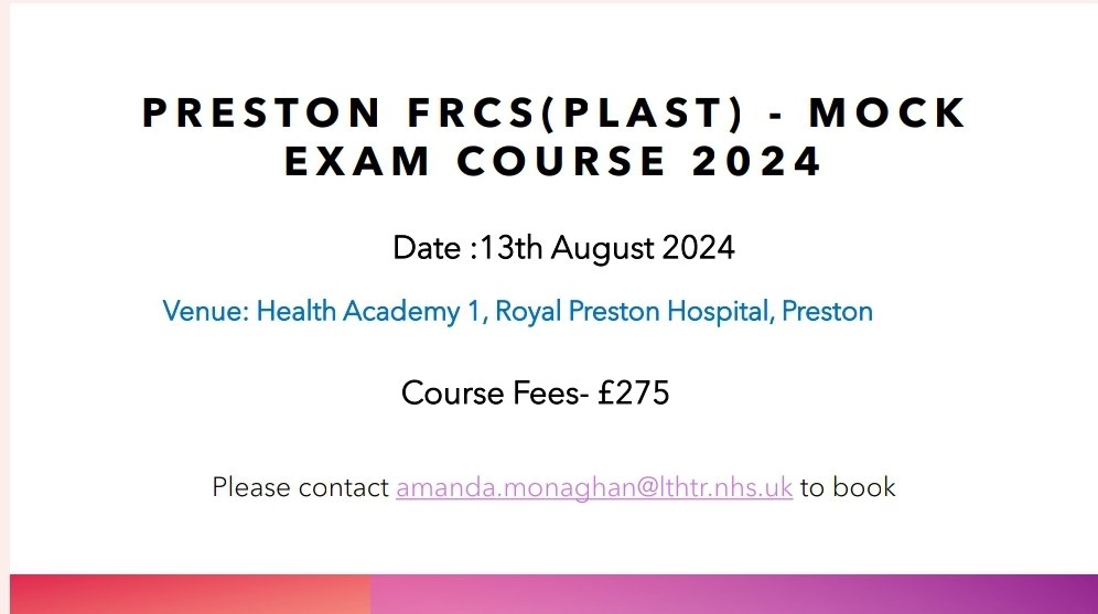J Srinivasan (@jsnorthwest) on Twitter photo This popular Exam preparation course is now confirmed for 13th August. We already have many candidates waiting for this confirmation....
Will be supported by enthusiastic and supportive Consultant trainers in the region.
<a href="/PLASTAUK/">PLASTA</a> <a href="/BAPRASvoice/">BAPRASvoice</a> <a href="/NikitaJoji/">Nikita Joji</a> <a href="/rnamurphy/">Ralph Murphy</a> This popular Exam preparation course is now confirmed for 13th August. We already have many candidates waiting for this confirmation....
Will be supported by enthusiastic and supportive Consultant trainers in the region.
<a href="/PLASTAUK/">PLASTA</a> <a href="/BAPRASvoice/">BAPRASvoice</a> <a href="/NikitaJoji/">Nikita Joji</a> <a href="/rnamurphy/">Ralph Murphy</a>
