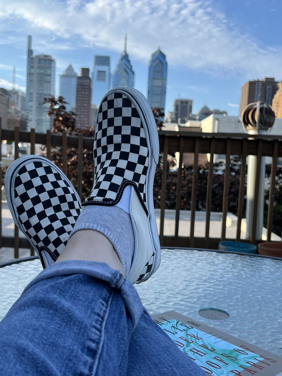RothmanSandy's tweet photo. It’s always good up here. 😎🥳 #phillyphilly #roofhangin #summatime @Vans https://t.co/QZqFgx9X4u