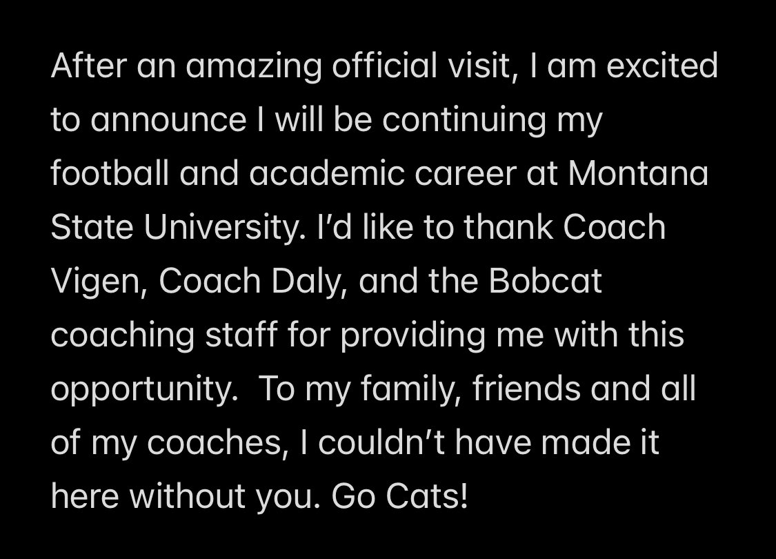 <a href="/bvigen/">Brent Vigen</a> <a href="/CoachBobbyDaly/">Bobby Daly</a> <a href="/MSUBobcats_FB/">Montana State Football</a> <a href="/C_Arbizzani/">Chandler Arbizzani</a>