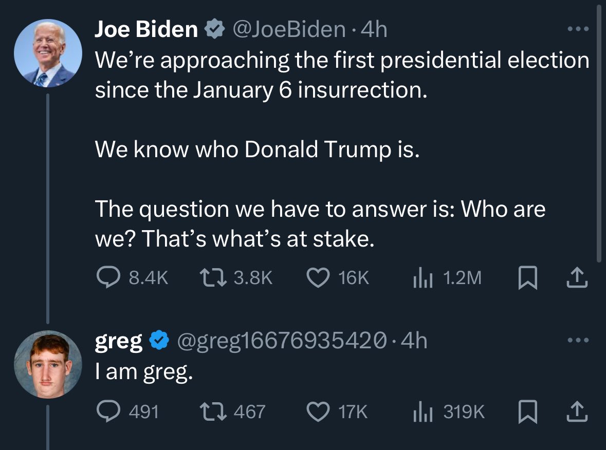 I accidentally ratio’d the president again