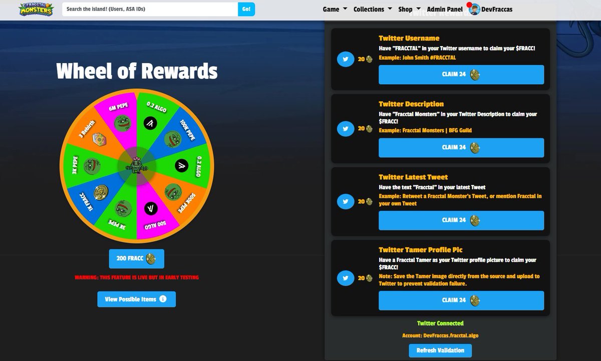 Have a Twitter account? 

You can "Promote and Earn" to spin the wheel as well to earn $PEPE 🐸 

DeathProof.algo just earned 500K $PEPE 👀

#P2E #web3game