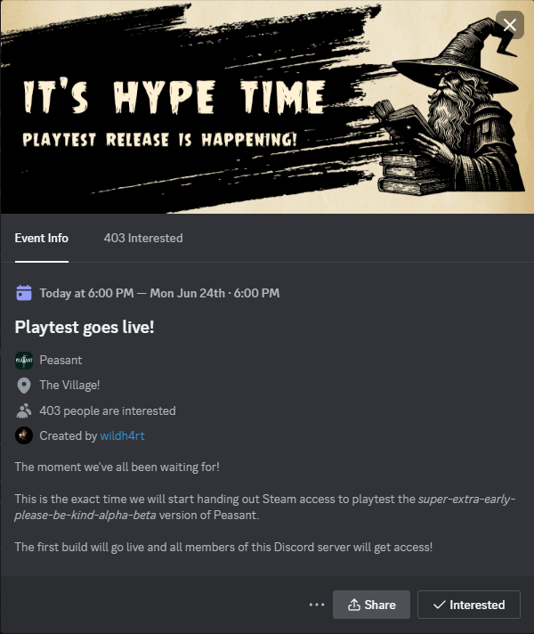 Peasant - Open world Action RPG tweet media