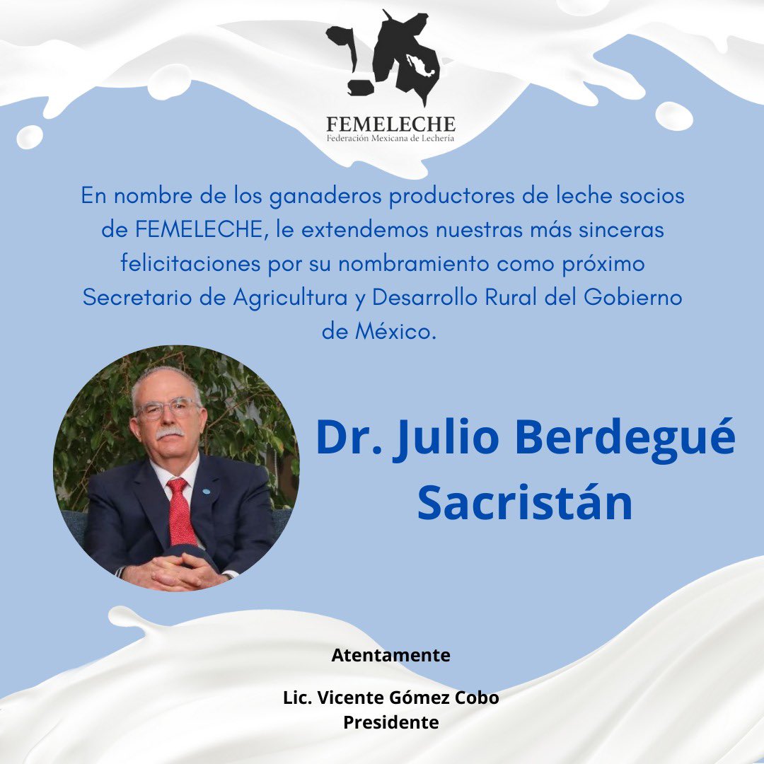 <a href="/JulioBerdegue/">Julio Berdegué</a> <a href="/Claudiashein/">Claudia Sheinbaum Pardo</a> <a href="/Masleche/">Vicente Gómez Cobo</a>