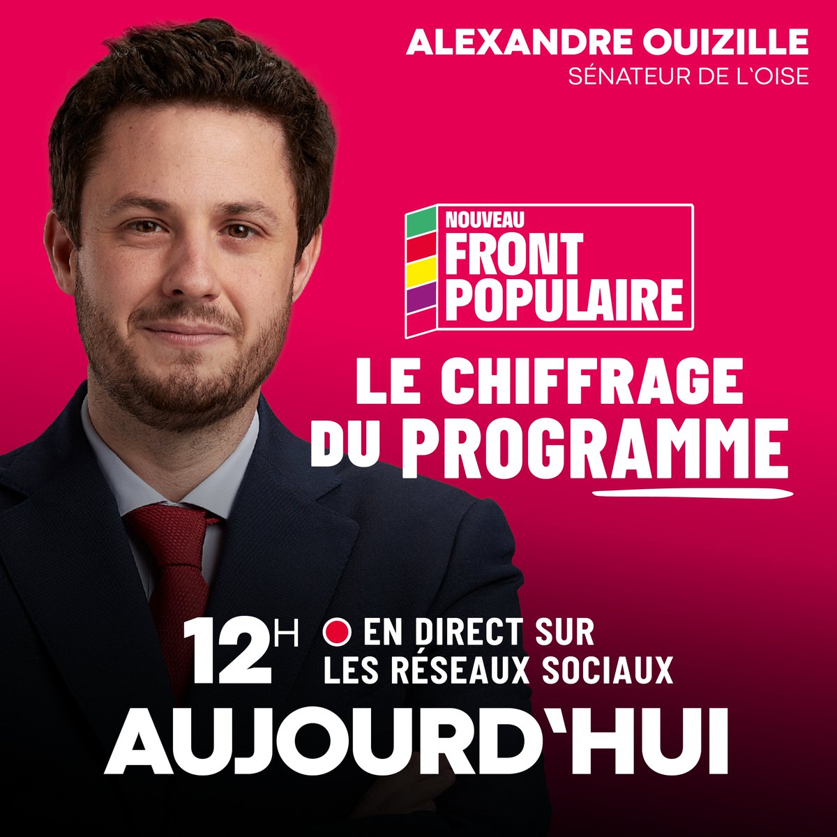 Aouizille's tweet image. Notre programme serait infinançable ?

🔴 Rendez-vous à 12h en direct pour la conférence d’annonce du chiffrage du programme du Front Populaire.

(Vous êtes invité @BrunoLeMaire.)