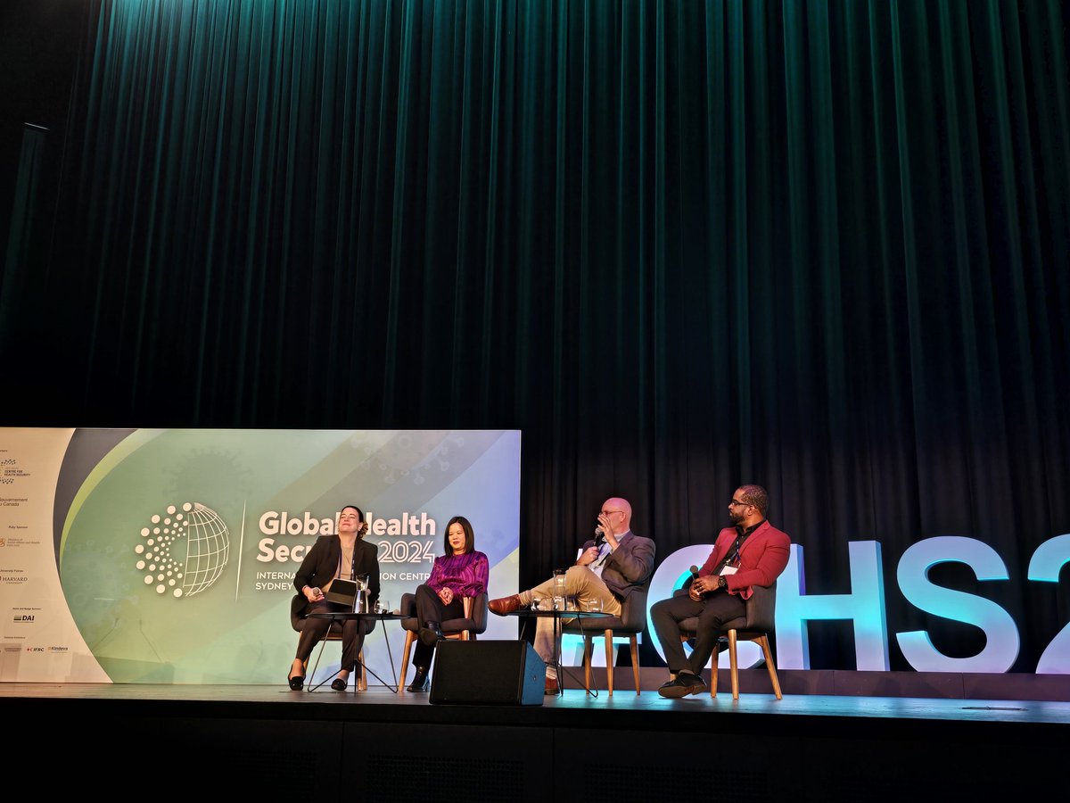 Global Health Security 2024 (18 June - 21 June) (@ghs_conf) on Twitter photo Friday morning #GHS2024 plenary session on hottest topics in the field. <a href="/rosswrite_SW1/">Emma Ross</a>, <a href="/KirkDouglas79/">Dr. Kirk Douglas MBA PhD</a>, Professor Eddie Holmes and <a href="/mylcheng/">Maria Cheng</a> discussing COVID-19 Mis/Disinformation. Friday morning #GHS2024 plenary session on hottest topics in the field. <a href="/rosswrite_SW1/">Emma Ross</a>, <a href="/KirkDouglas79/">Dr. Kirk Douglas MBA PhD</a>, Professor Eddie Holmes and <a href="/mylcheng/">Maria Cheng</a> discussing COVID-19 Mis/Disinformation.