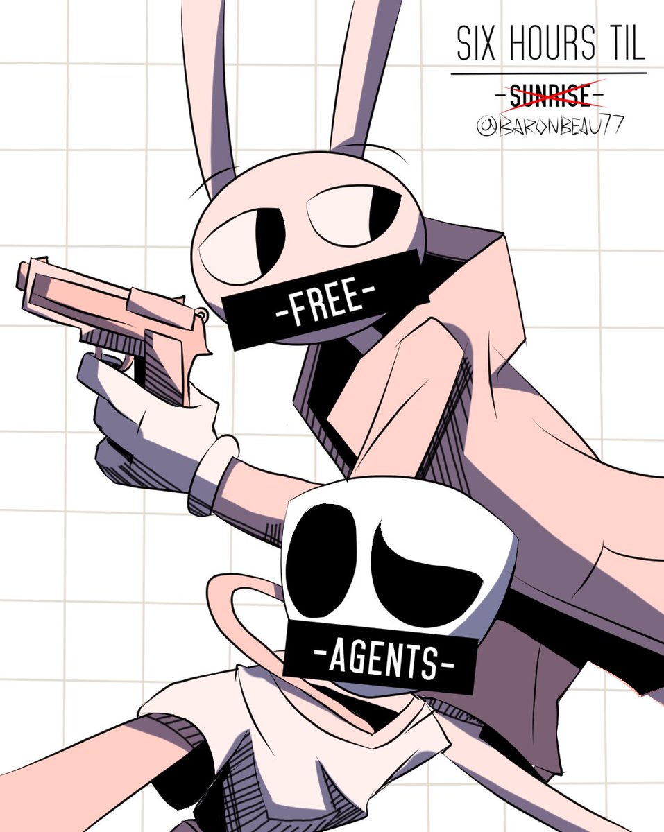 baronbeau77's tweet image. FREE AGENTS
Instead of making character cards, I decided to give everyone their own teaser poster like it's an upcoming movie 😭